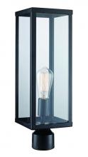 Trans Globe 40754 BK - 1LT POST LANTERN-DOWN-MED-BK